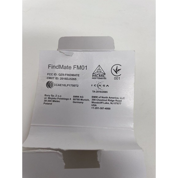 MINI COOPER FIND MATE FOB CHAIN Bluetooth Tracker 2002-2020 OEM - Picture 7 of 16